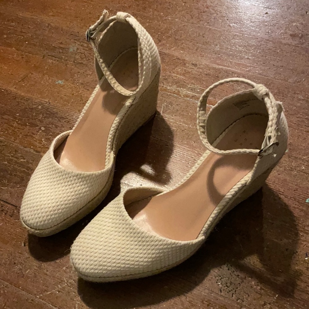 White espadrilles